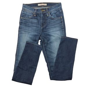 J Brand Divine Skinny Jeans Womens Blue Distressed Stretch Denim Size 24